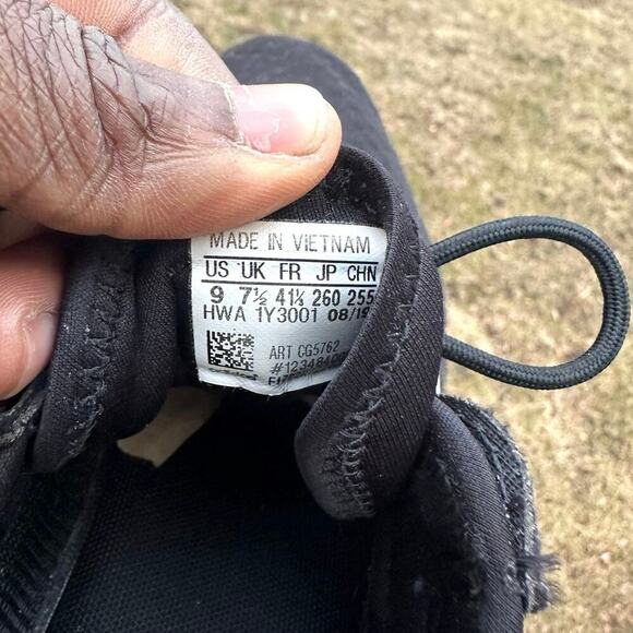 Adidas Women’s Cloudfoam Qt Flex Black White Running Shoes Size 9 - Picture 9 of 11